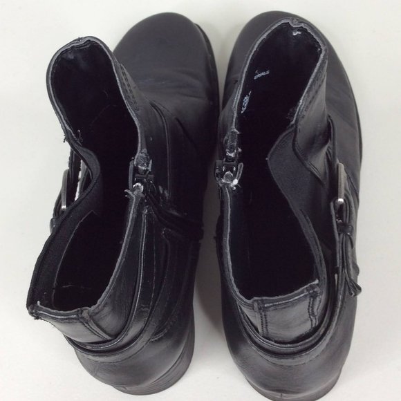 Great Northwest Tidal Wave Ankle Booties Boots Womens Size 8.5 Black Side Zip - Picture 8 of 12
